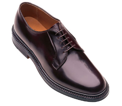 Cordovan Plain Toe Blucher Oxford