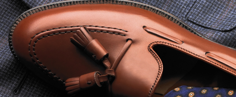 Style 662 - Alden’s original Tassel Moccasin in Burnished Tan Calfskin