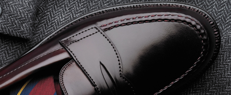 Style 986 - Handsewn Penny Loafer in Genuine Shell Cordovan