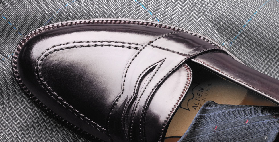 Style 684 - Full Strap Penny Loafer in Genuine Shell Cordovan