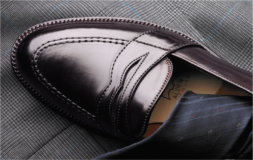 Shoe made of genuine cordovan leather